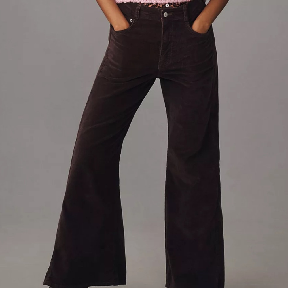 Anthropologie Pilcro Wide Leg Corduroy pants